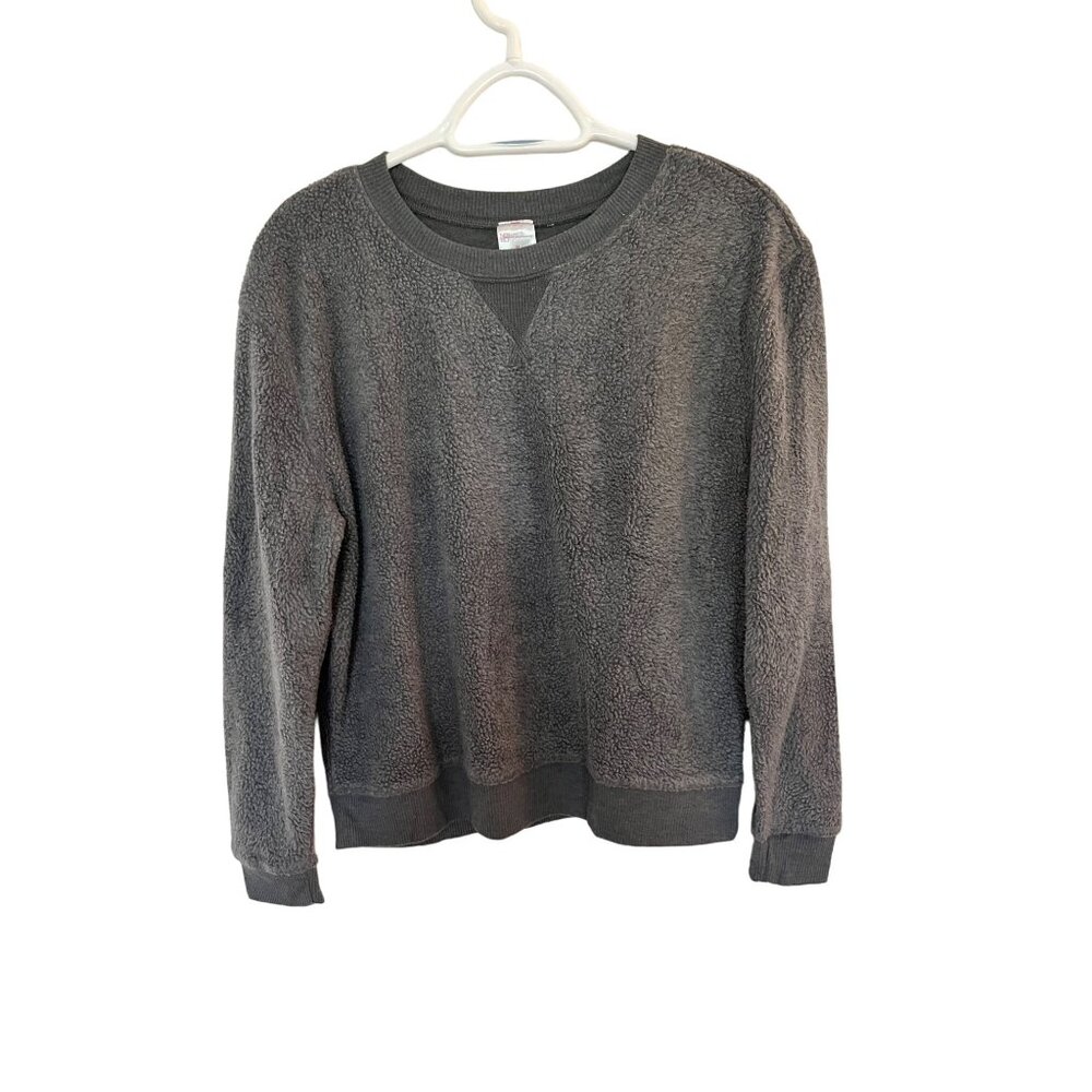 No Boundaries Gray Fleece Pullover Sweatshirt Size M